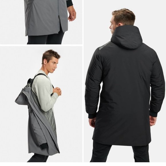 RYU Respect Your Universe Men's Sideline Parka in Black MRSP $425 - Picture 5 of 6